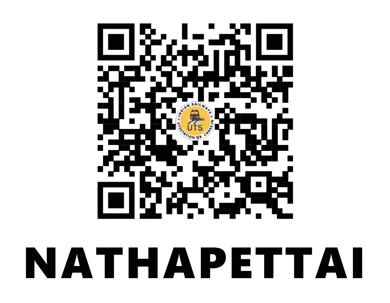 UTS QR Code for NATHAPETTAI - NTT (SR - TAMIL NADU)